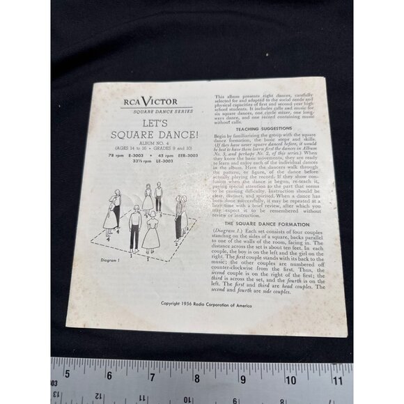 RCA Victor Lets Square Dance Album No. 4 Vinyl Record Set With Booklet & Photo - Picture 11 of 16